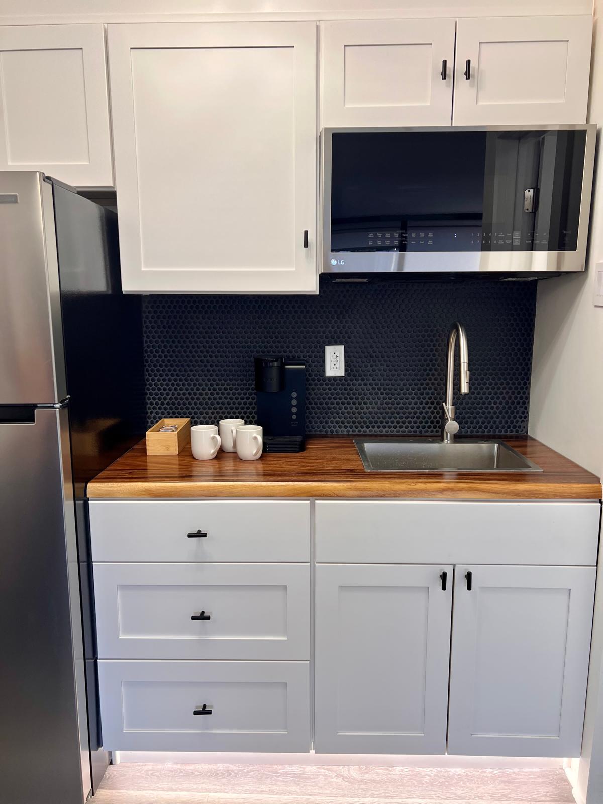 In room kitchen